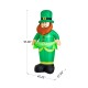 Glitzhome 8ft St. Patrick's Day Lighted Inflatable Leprechaun Decor