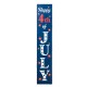 Glitzhome 42.5"H July 4th Lighted Wooden Happy Porch Sign