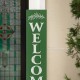 Glitzhome 60"H Oversized Wooden Green "WELCOME to the GARDEN" Porch Sign