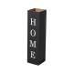 Glitzhome 30"H Double Sided Solid Wood Black Boxed "WELCOME HOME" Porch Sign