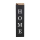 Glitzhome 30"H Double Sided Solid Wood Black Boxed "WELCOME HOME" Porch Sign