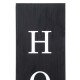 Glitzhome 30"H Double Sided Solid Wood Black Boxed "WELCOME HOME" Porch Sign