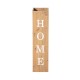 Glitzhome 30"H Double Sided Solid Wood Natural Boxed "WELCOME HOME" Porch Sign