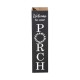 Glitzhome 30"H Double Sided Solid Wood Black Boxed "WELCOME PORCH" Porch Sign