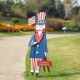 Glitzhome 36"H Wooden Patriotic Uncle Sam Yard Stake or Wall Décor or Porch Decor (Three Functions)
