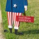 Glitzhome 36"H Wooden Patriotic Uncle Sam Yard Stake or Wall Décor or Porch Decor (Three Functions)