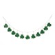 Glitzhome 72"L St. Patrick's Day Metal Shamrocks Garland