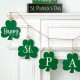 Glitzhome 72"L St. Patrick's Day Metal Shamrocks Garland