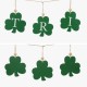 Glitzhome 72"L St. Patrick's Day Metal Shamrocks Garland