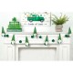 Glitzhome 72"L St. Patrick's Day Fabric Gnomes and Shamrocks Garland