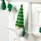 Glitzhome 72"L St. Patrick's Day Fabric Gnomes and Shamrocks Garland