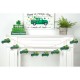 Glitzhome 72"L St. Patrick's Day Metal Trucks Garland