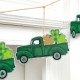 Glitzhome 72"L St. Patrick's Day Metal Trucks Garland