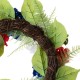 Glitzhome 22''D Patriotic/Americana Hydrangea Wreath