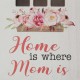 Glitzhome Set of 2 Mother's Day Lighted Wooden House Shaped Table Sign