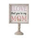 Glitzhome 11.5"H Mother's Day Wooden Table Decor