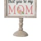 Glitzhome 11.5"H Mother's Day Wooden Table Decor