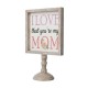 Glitzhome 11.5"H Mother's Day Wooden Table Decor