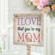 Glitzhome 11.5"H Mother's Day Wooden Table Decor