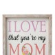 Glitzhome 11.5"H Mother's Day Wooden Table Decor