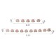 Glitzhome Set of 2 Happy Mother's Day Wooden Garland