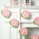 Glitzhome Set of 2 Happy Mother's Day Wooden Garland