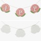 Glitzhome Set of 2 Happy Mother's Day Wooden Garland