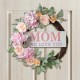 Glitzhome 22"D Mother's Day Floral Wreath