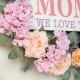 Glitzhome 22"D Mother's Day Floral Wreath