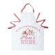 Glitzhome Faux Burlap Mother's Day Apron with 2 Roomy Pockets