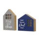 Glitzhome Set of 2 Father's Day Lighted Wooden Table Block Sign