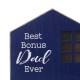 Glitzhome Set of 2 Father's Day Lighted Wooden Table Block Sign