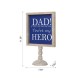 Glitzhome 11.5"H Father's Day Wooden Table Decor