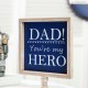 Glitzhome 11.5"H Father's Day Wooden Table Decor