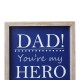 Glitzhome 11.5"H Father's Day Wooden Table Decor