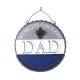 Glitzhome 13"D Father's Day Metal Bottle Cap Wall Sign & Organizer with A Bottle Opener