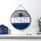 Glitzhome 13"D Father's Day Metal Bottle Cap Wall Sign & Organizer with A Bottle Opener