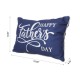 Glitzhome 18"L Faux Burlap Happy Father's Day Pillow
