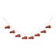 Glitzhome 72"L Valentine's Day Matal Truck Garland