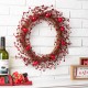 Glitzhome 18"D Valentine's Day Berry Wreath