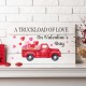 Glitzhome 24"L Valentine's Wooden Truck Wall Sign Decor