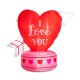 Glitzhome 5 ft Lighted Valentine's Inflatable Heart Decor