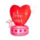 Glitzhome 5 ft Lighted Valentine's Inflatable Heart Decor