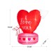 Glitzhome 5 ft Lighted Valentine's Inflatable Heart Decor