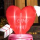 Glitzhome 5 ft Lighted Valentine's Inflatable Heart Decor