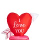 Glitzhome 5 ft Lighted Valentine's Inflatable Heart Decor