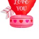 Glitzhome 5 ft Lighted Valentine's Inflatable Heart Decor