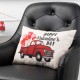 Glitzhome 18"L Faux Burlap Happy Valentine's Day Truck Pillow