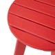 Elm PLUS 20"D Outdoor Patio Red HDPE Round Side Table, End Table, Or Coffee Table