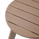 Elm PLUS 20"D Outdoor Patio Tan HDPE Round Side Table, End Table, Or Coffee Table